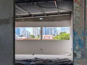 View from a renovation in progress