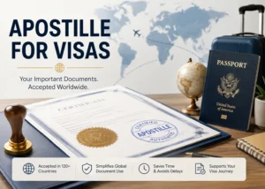 Visa documents must be apostilled.