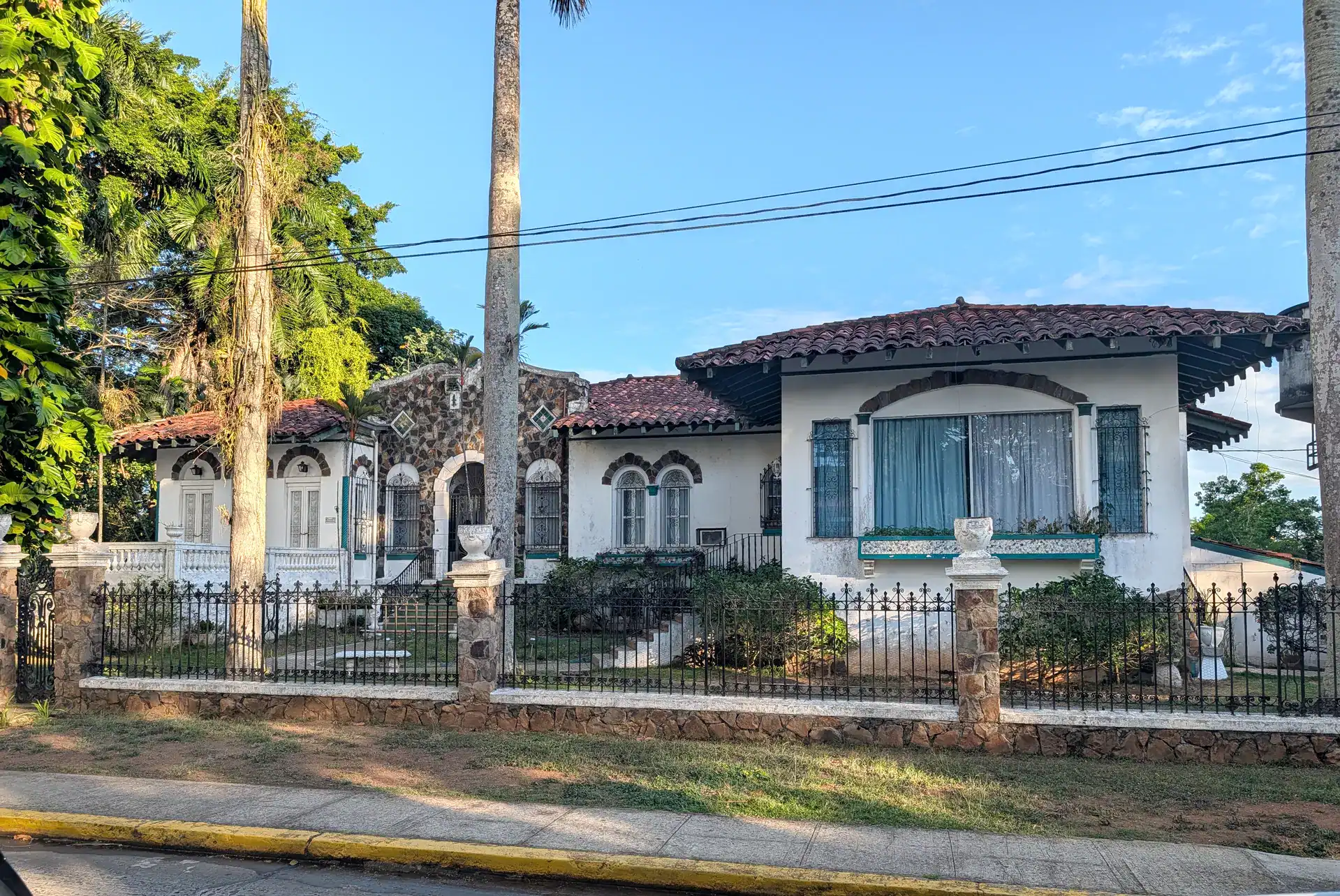 Spanish colonial revival style home in the La Cresta neighborhood of Panama City