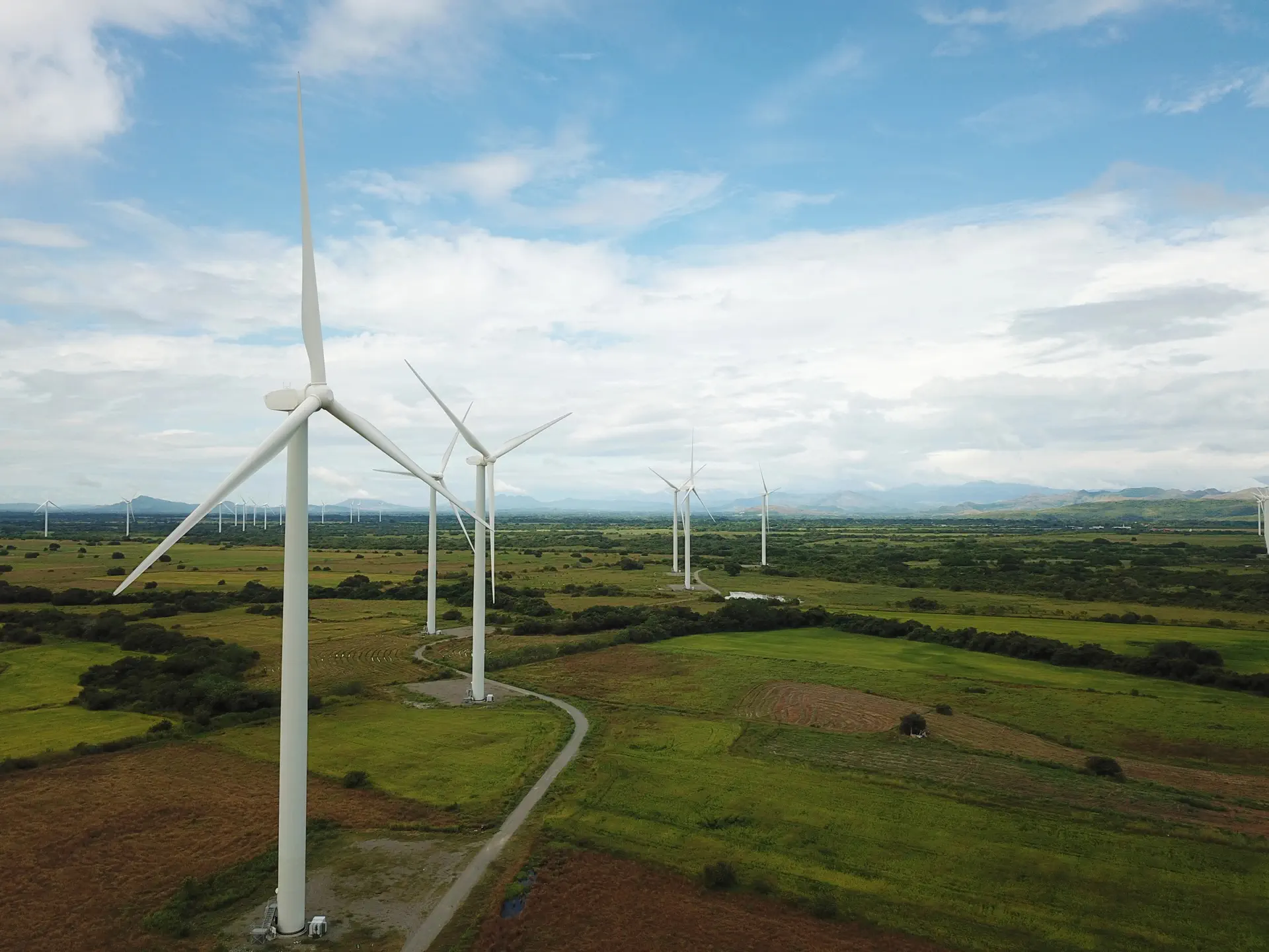 Wind farms in central Panama
